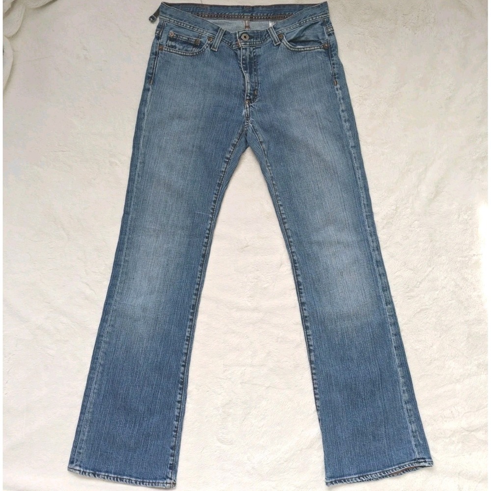 Polo Jean Ralph Lauren 32 Kelly Stretch Denim Light‎ Blue Mid Rise Bootcut Y2K